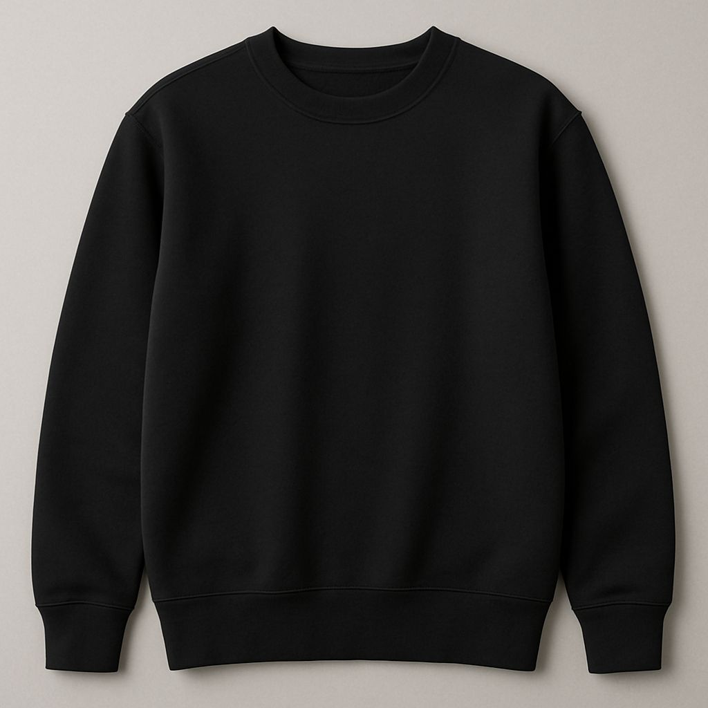 LAMS Plain Sweatshirt – Black