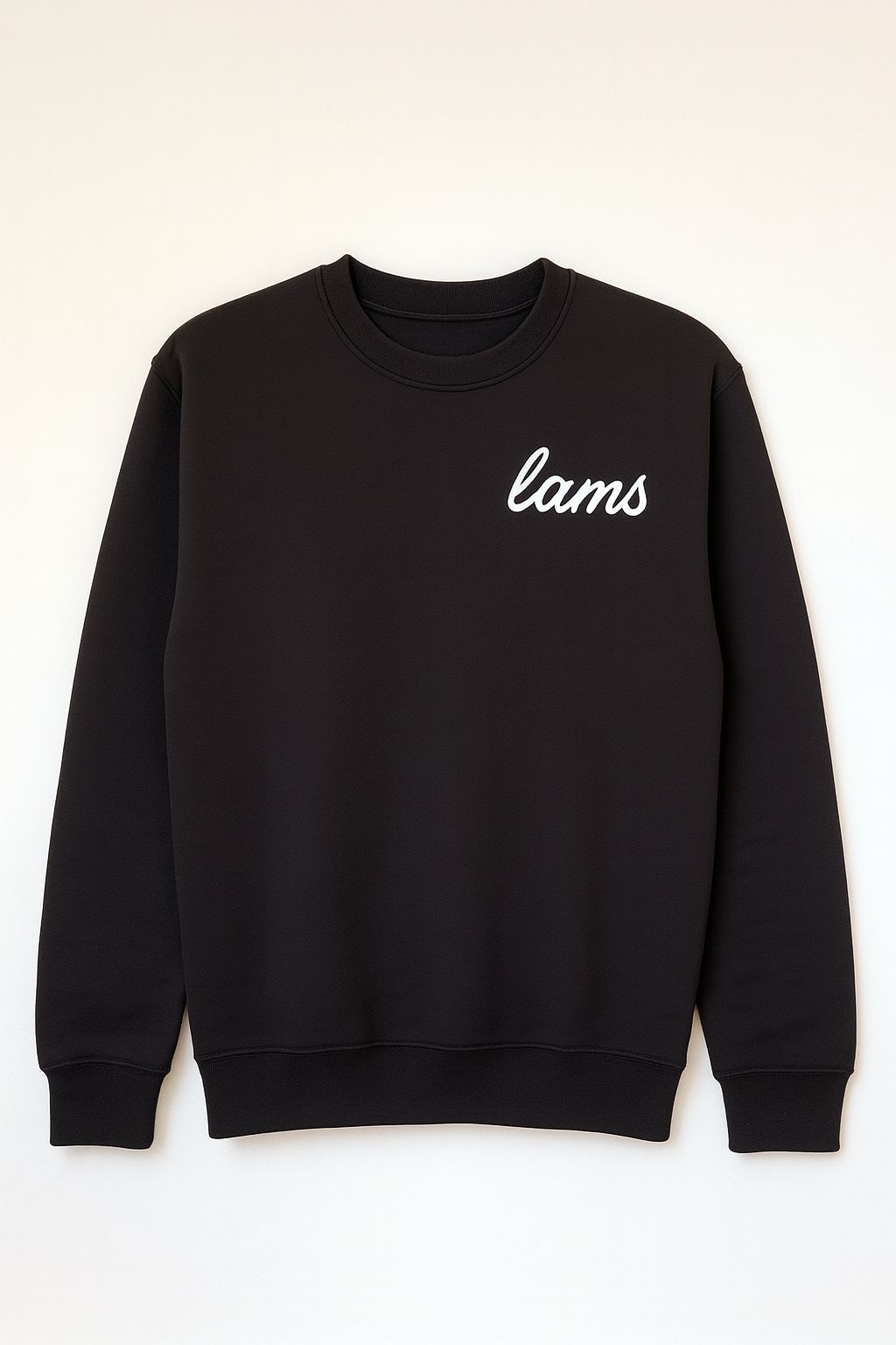 LAMS “Twin Horses” Artistic Sweatshirt – Black