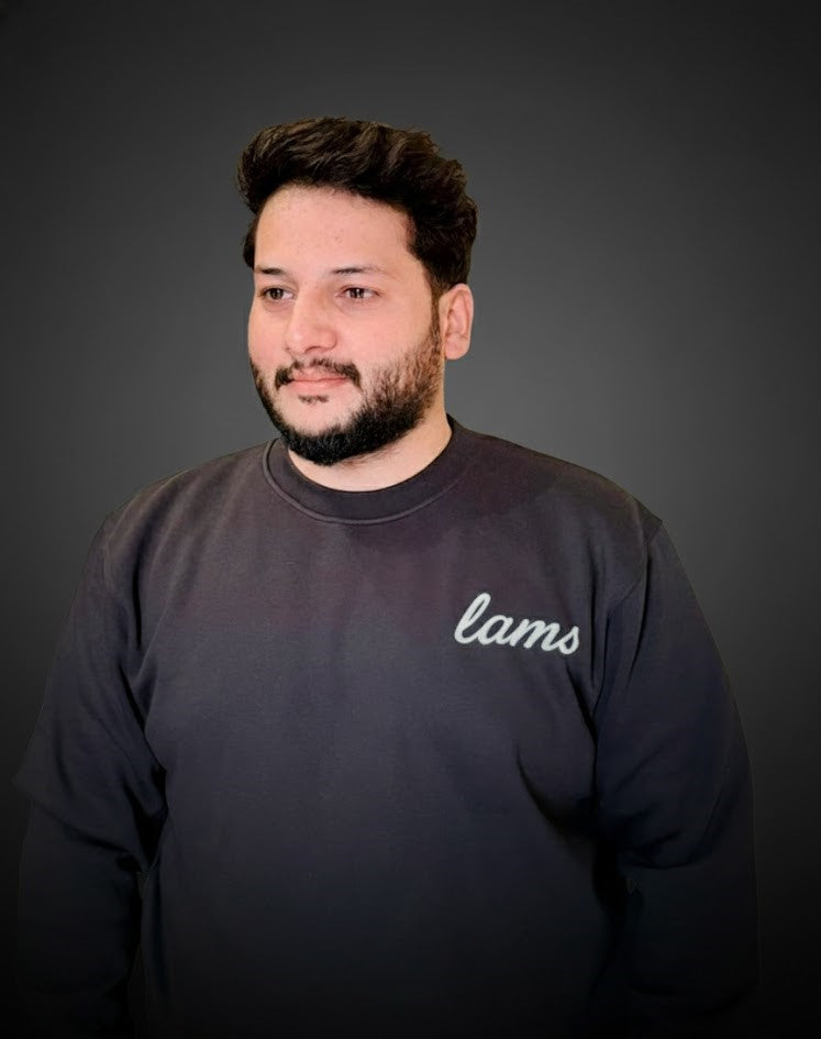 LAMS “Twin Horses” Artistic Sweatshirt – Black