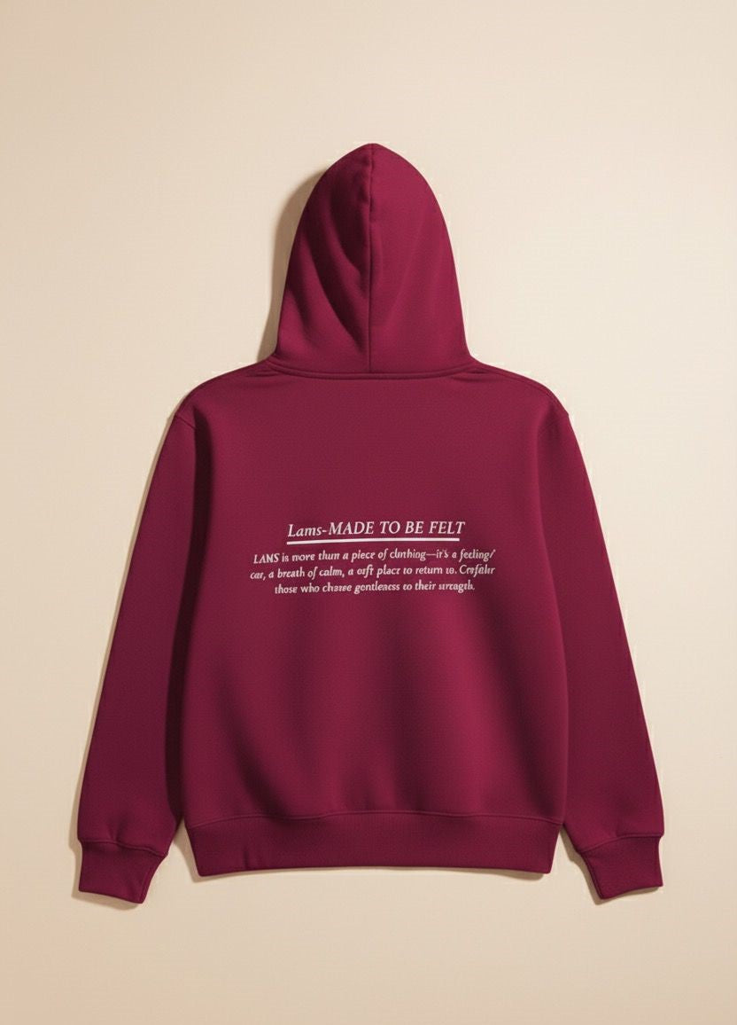 LAMS “Made To Be Felt” Signature Hoodie – Berry Pink