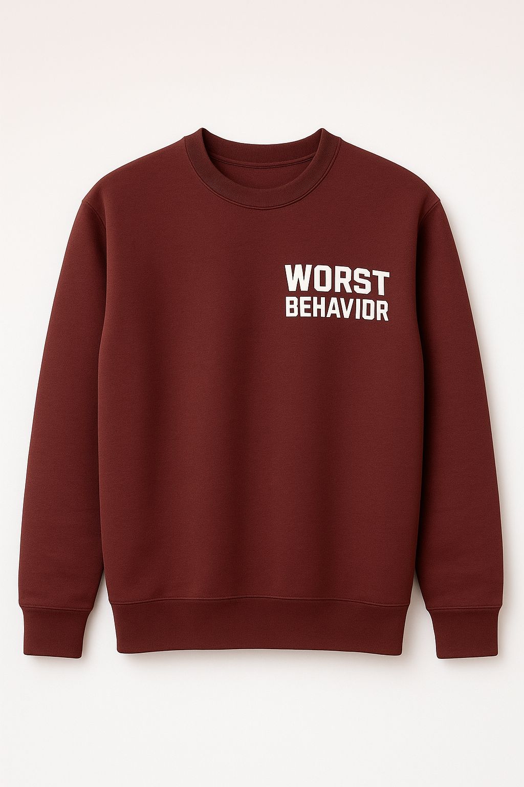 LAMS “Worst Behavior”  Sweatshirt – Brown